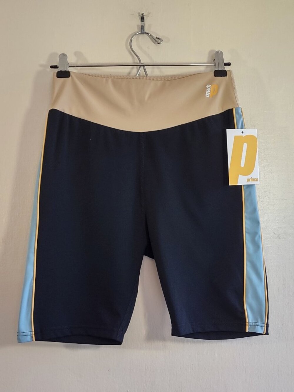 Prince x Melissa Wood Health Black & Colorblock Bike Shorts Size Medium NWT - Picture 3 of 10